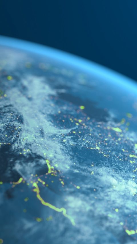 Europe and surrounding areas seen from space. Perfectly usable for topics like global business or European economy and culture. High quality 3D rendered image made from ultra high res 20k textures by NASA:
https://visibleearth.nasa.gov/images/55167/earths-city-lights,
https://visibleearth.nasa.gov/images/73934/topography,
https://visibleearth.nasa.gov/images/57747/blue-marble-clouds/77558l