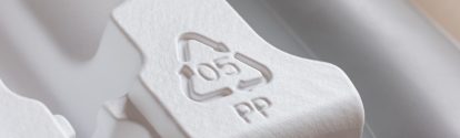 Recycling symbol polypropylene material resin code 05 PP considered one of the safer plastics