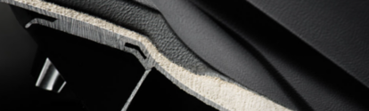 Bio-based foam, a new sustainable and lightweight automotive material.