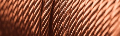 copper wire, steel wire golden red color tone.
