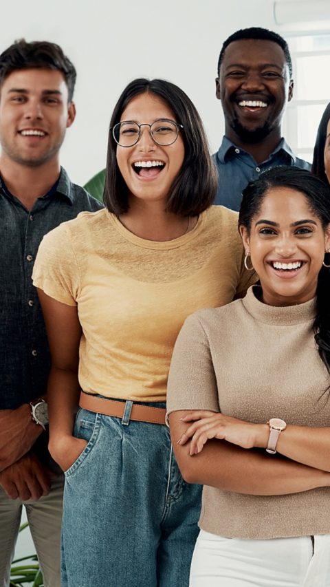 Dont you wish you were a part of this team. Cropped portrait of a diverse group businesspeople standing together after a successful discussion in the office.; Shutterstock ID 2149635277; purchase_order: 02012023; job: website; client: BASF Services Europe GmbH, GBE/SHV-TCA, Jennifer Studer; other: BASF SE, GBH/IM, Matthias Baque
