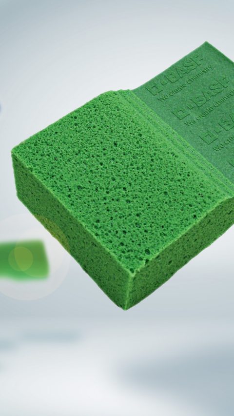 Green and blue polyurethane foams from BASF Performance Materials