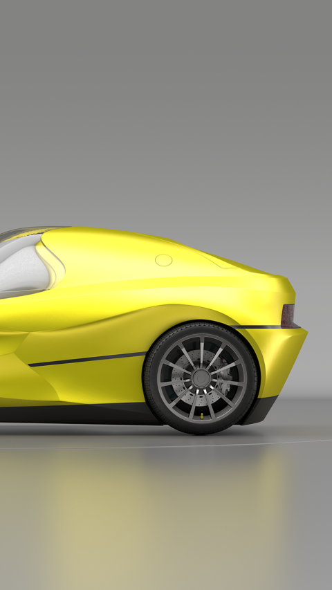 AUVOT Sportif virtual car shape in Gagnamagnid Gold