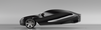 BASF trend color ReifeidBlack on virtual car shape AUVOT Mea