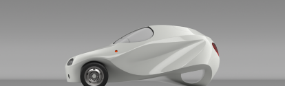 Auvot LIT virtual car model in white