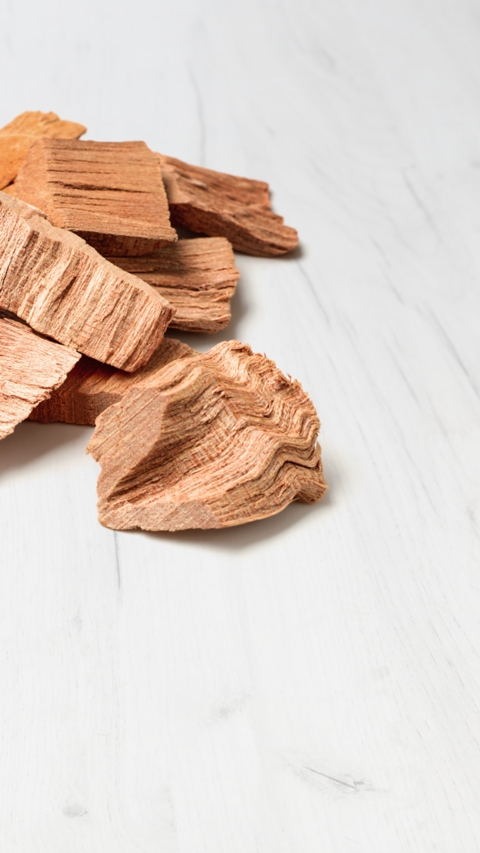Renewable Raw Materials - Photo of sandalwood pieces