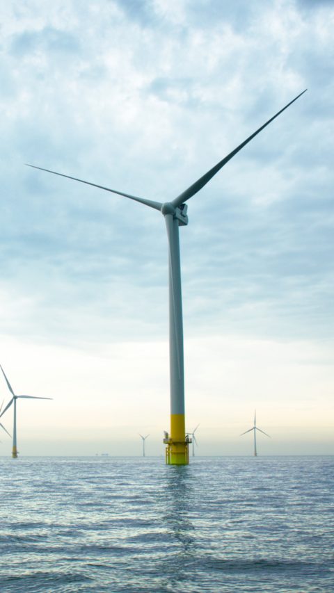 Stage-Visual: Wind turbines in the sea