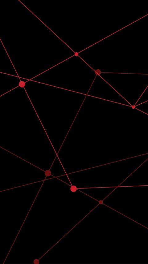 Red dots connected by red lines on a black background.