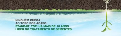Banner com ilustração de crescimento de planta BASF Brasil